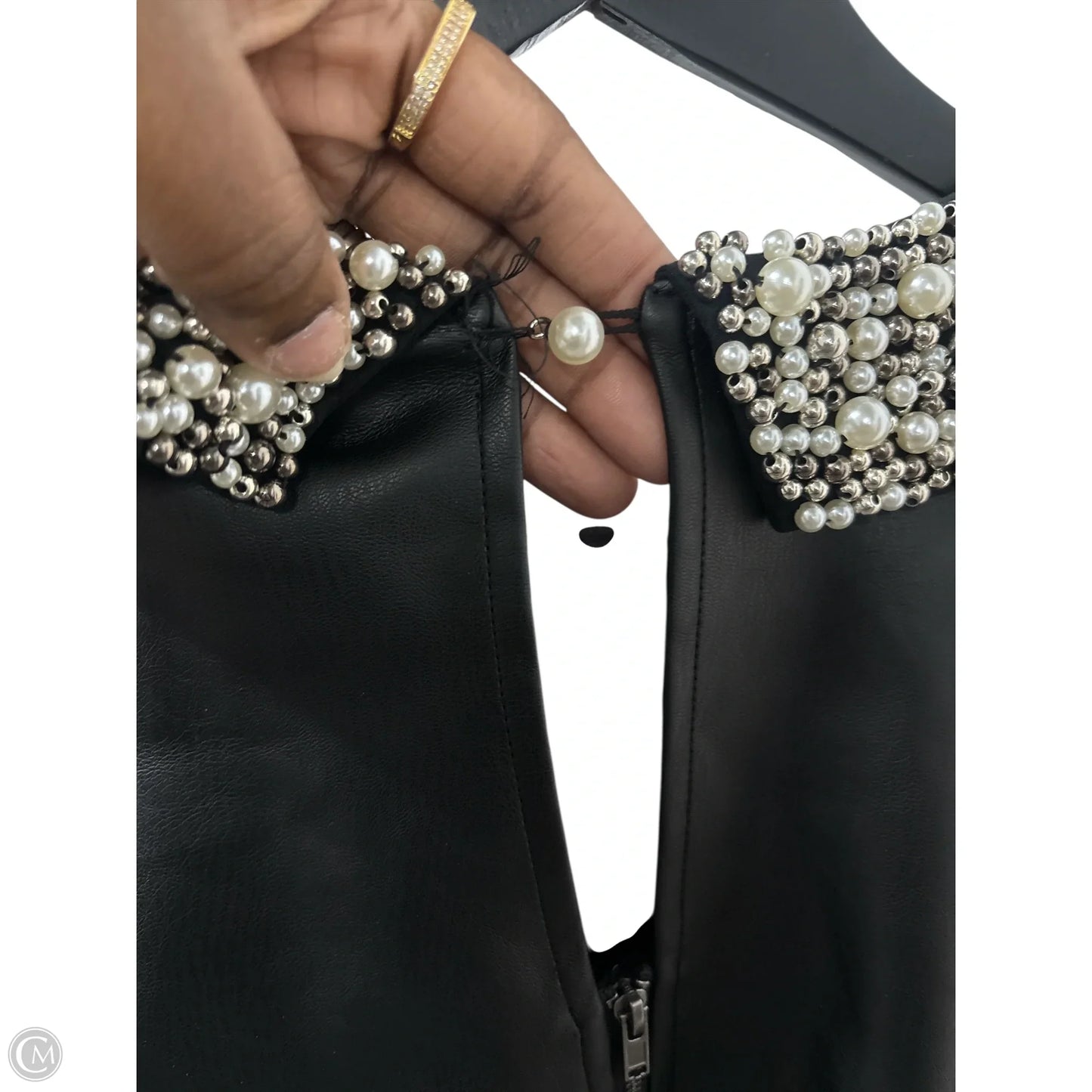 Top Short Sleeve Basic By Maeve In Black, Size: M