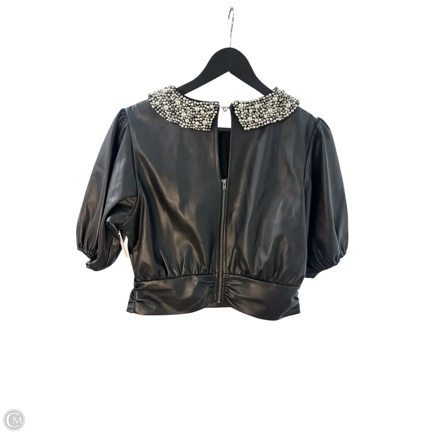 Top Short Sleeve Basic By Maeve In Black, Size: M