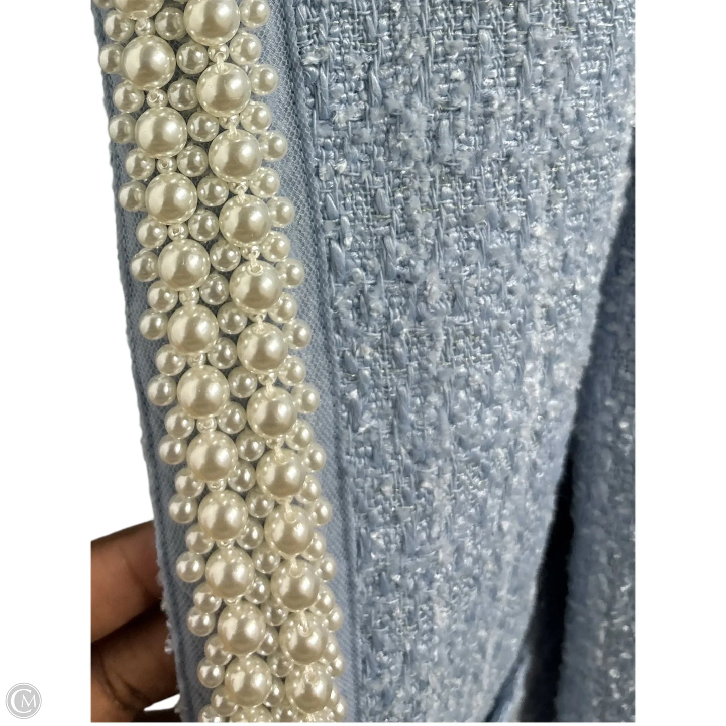 Blazer Designer By Kate Spade In Blue, Size: 10