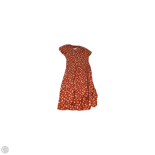Dress Casual Midi By Madewell In Red, Size: 6