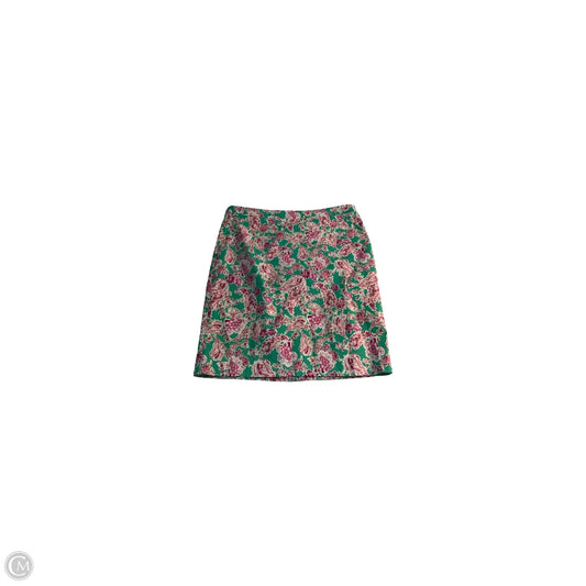 Skirt Midi By J. Crew In Green & Pink, Size: 16