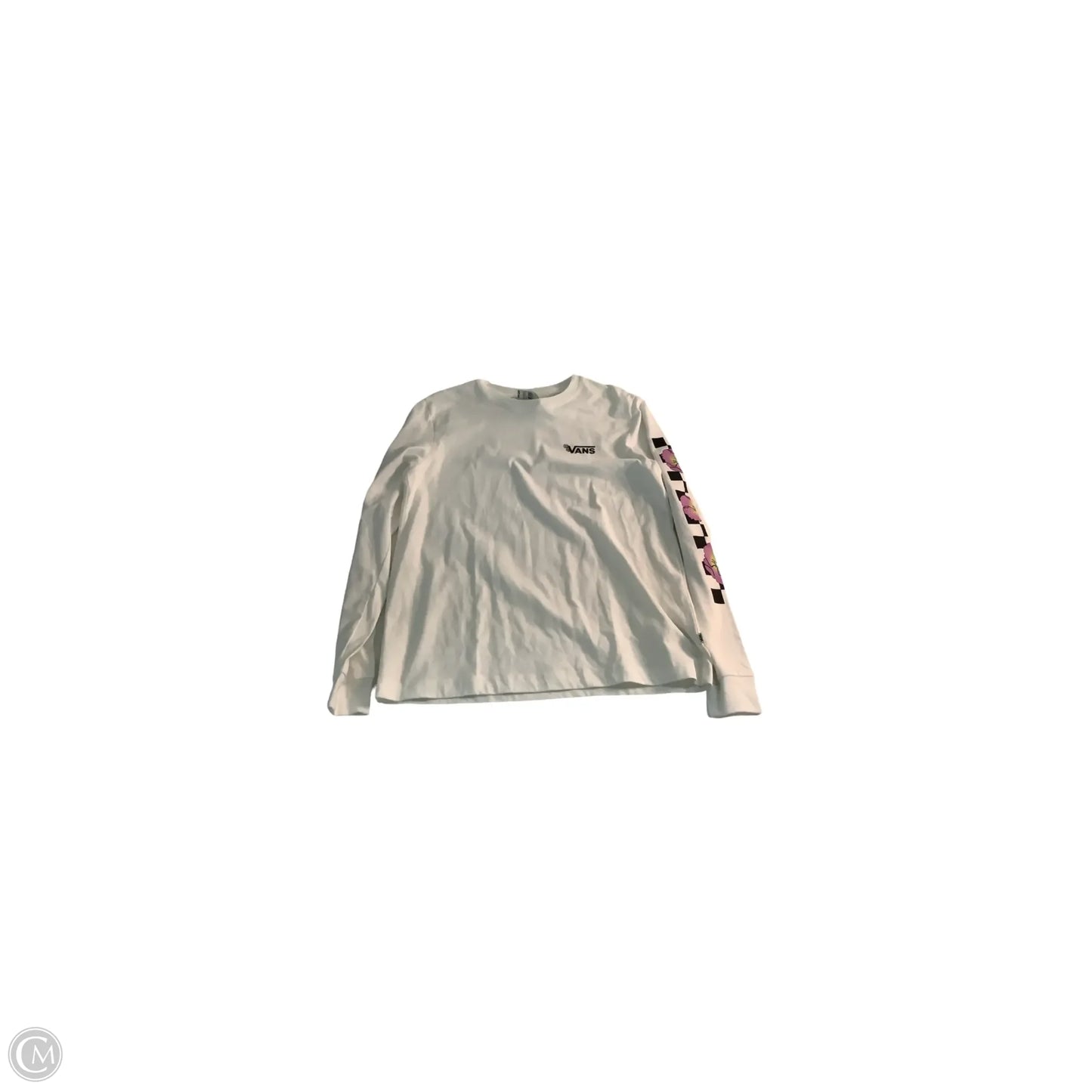 Top Long Sleeve Basic By Vans In White, Size: L