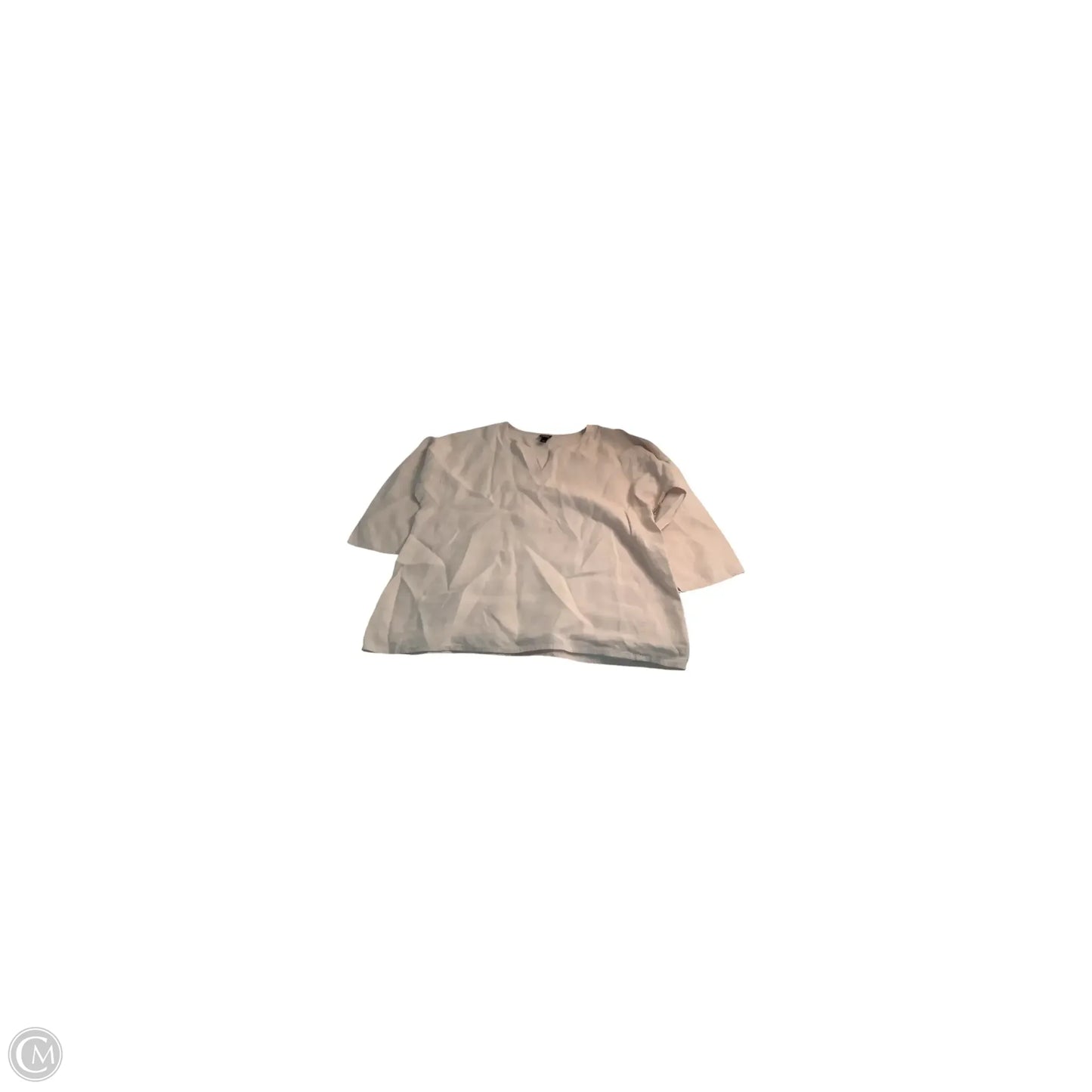 Top Long Sleeve Basic By Eileen Fisher In Pink, Size: L