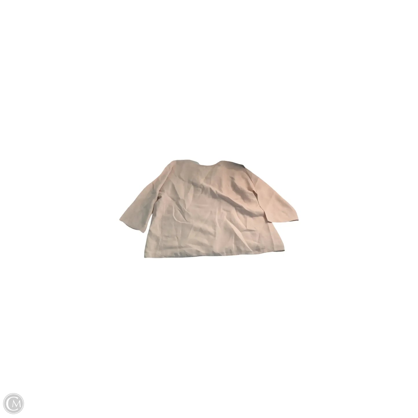 Top Long Sleeve Basic By Eileen Fisher In Pink, Size: L