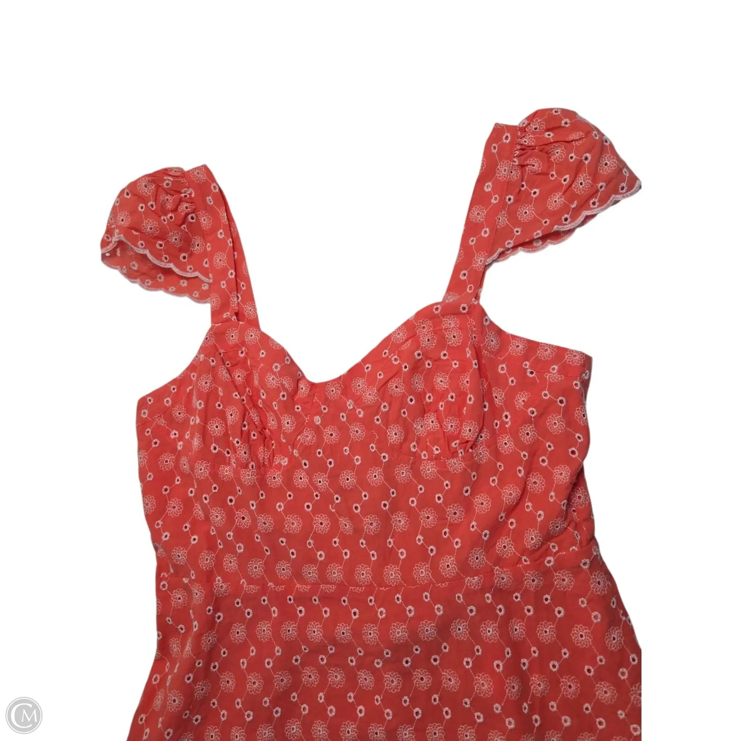 Dress Casual Midi By Betsey Johnson In Coral, Size: Xl