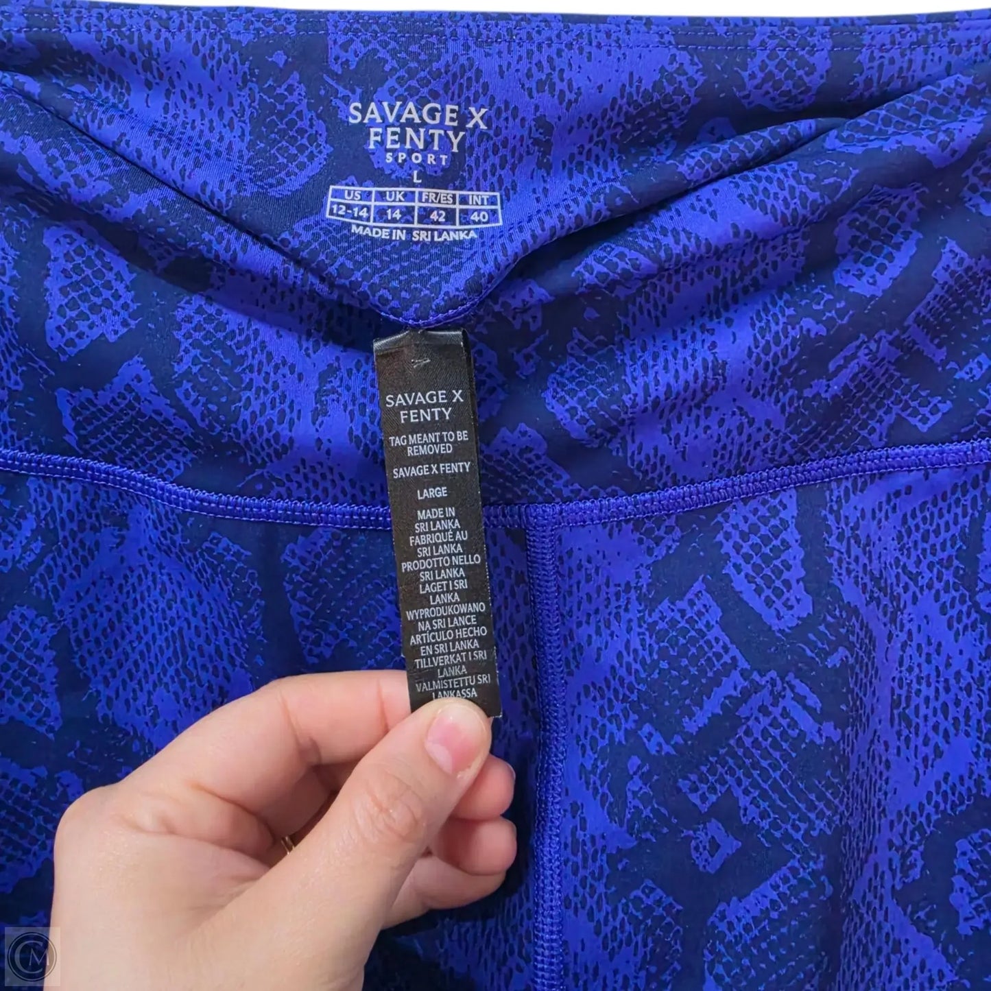 Athletic Leggings By Savage X Fenty In Blue, Size: L