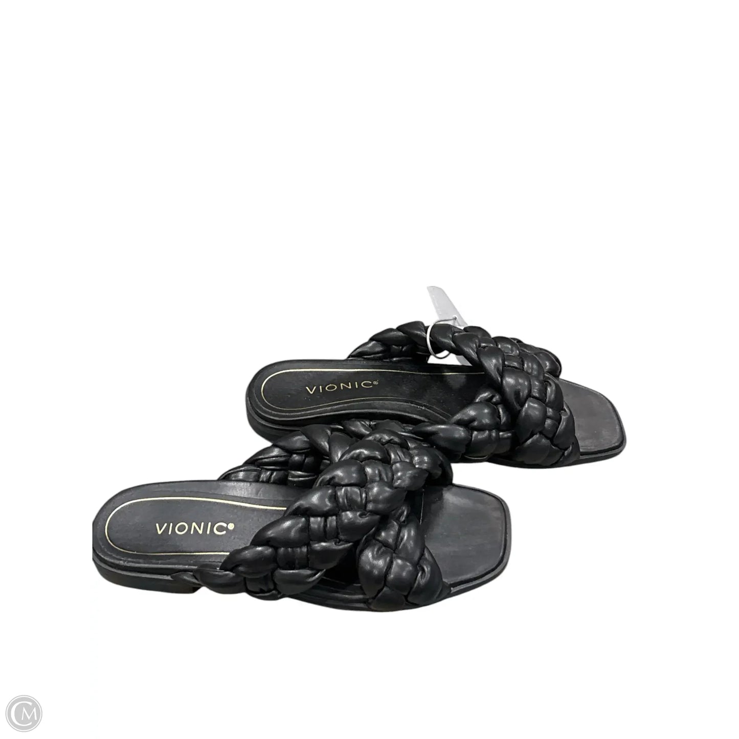 Sandals Flats By Vionic In Black, Size: 8.5