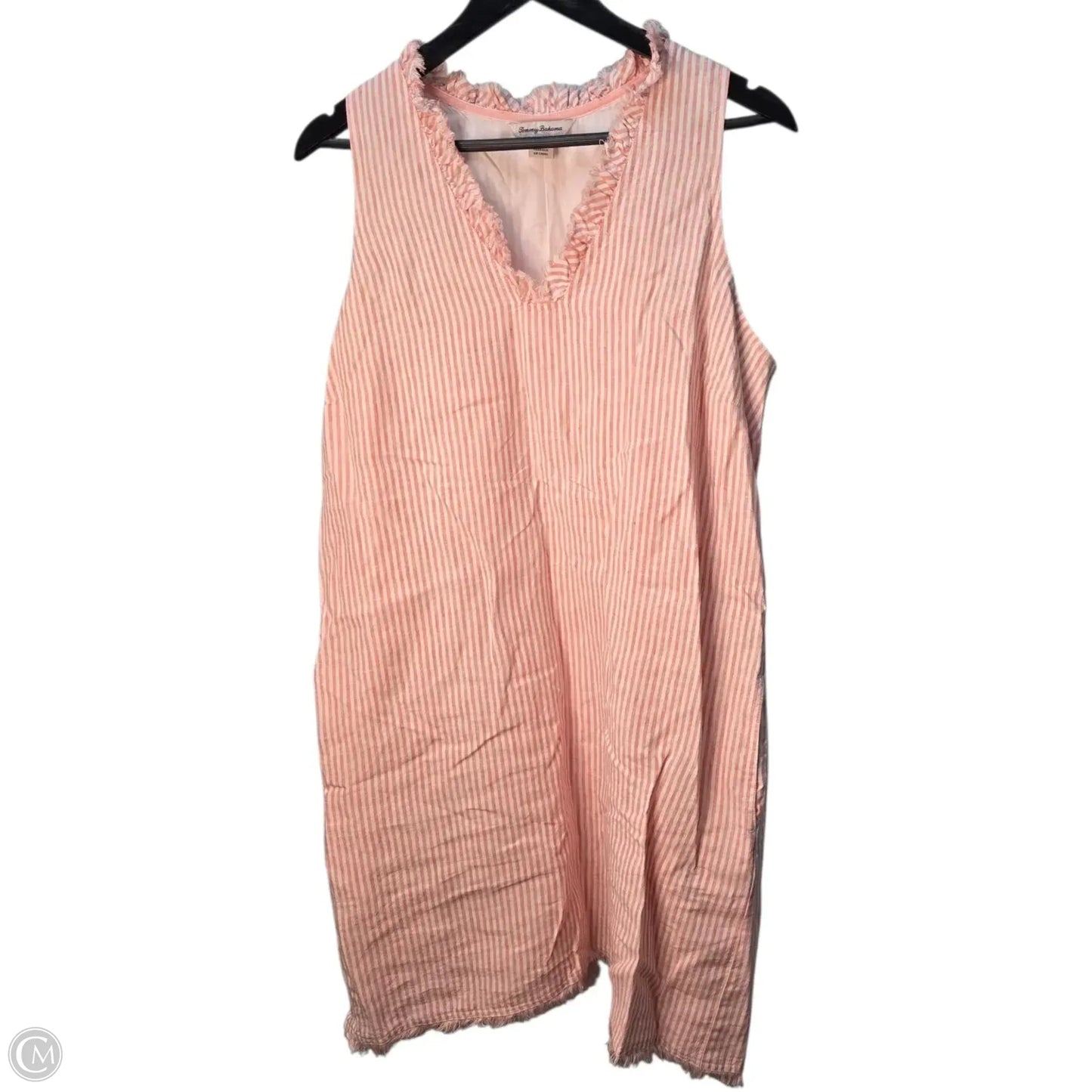 Dress Casual Midi By Tommy Bahama In Striped Pattern, Size: L