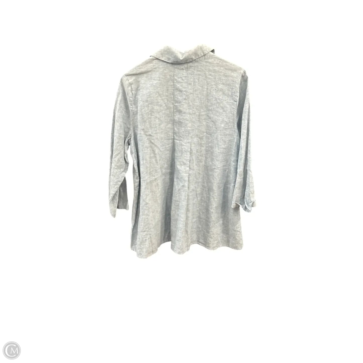 Top Long Sleeve Basic By Habitat In Blue, Size: M