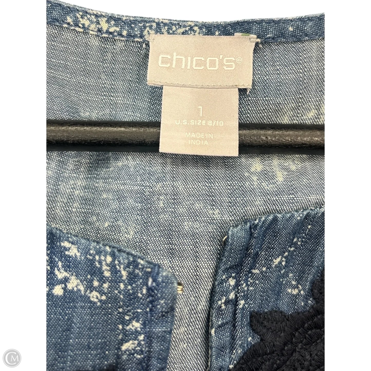 Tunic Long Sleeve By Chicos In Blue, Size: M