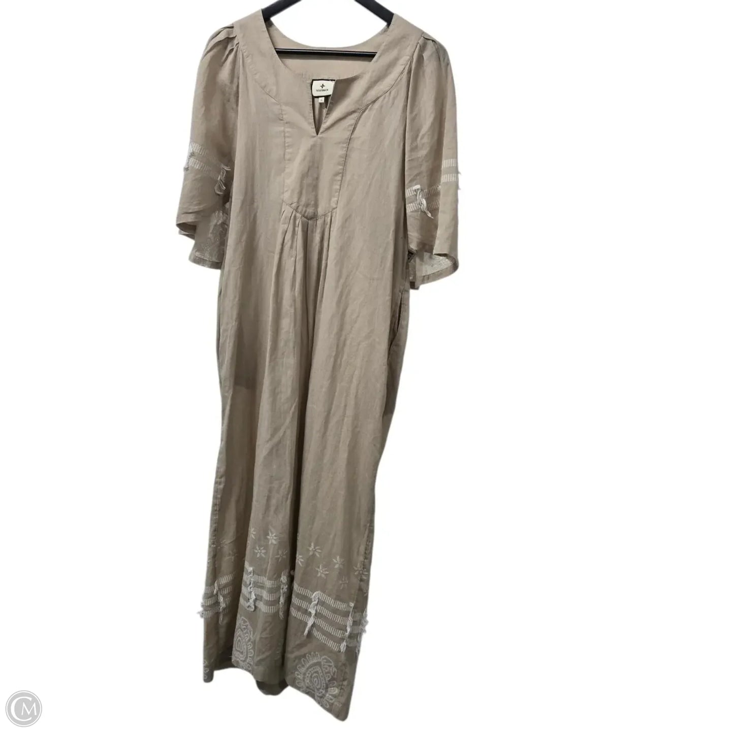 Dress Casual Maxi By Tuckernuck In Tan, Size: L