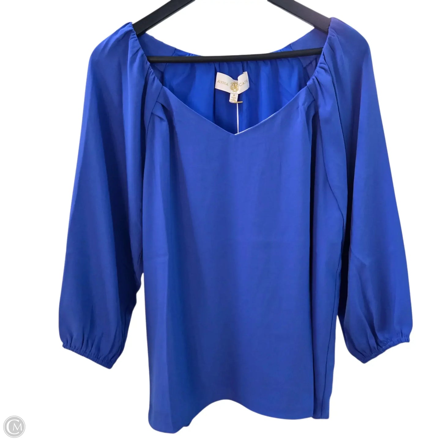 Top Long Sleeve Basic By Clothes Mentor In Blue, Size: M