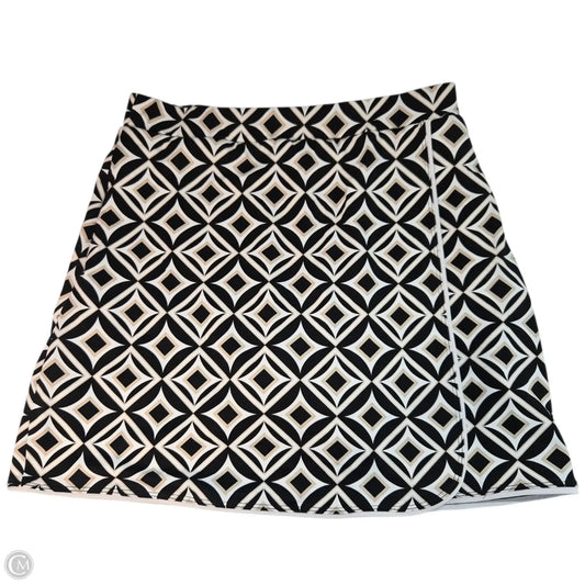 Athletic Skort By Lulu B In Black & White, Size: S