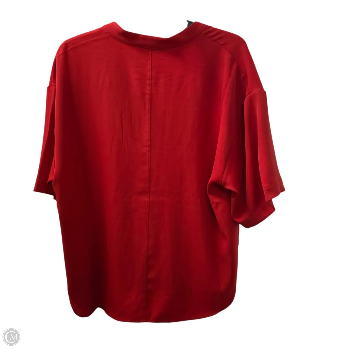 Top Short Sleeve Basic By Melloday In Red, Size: M