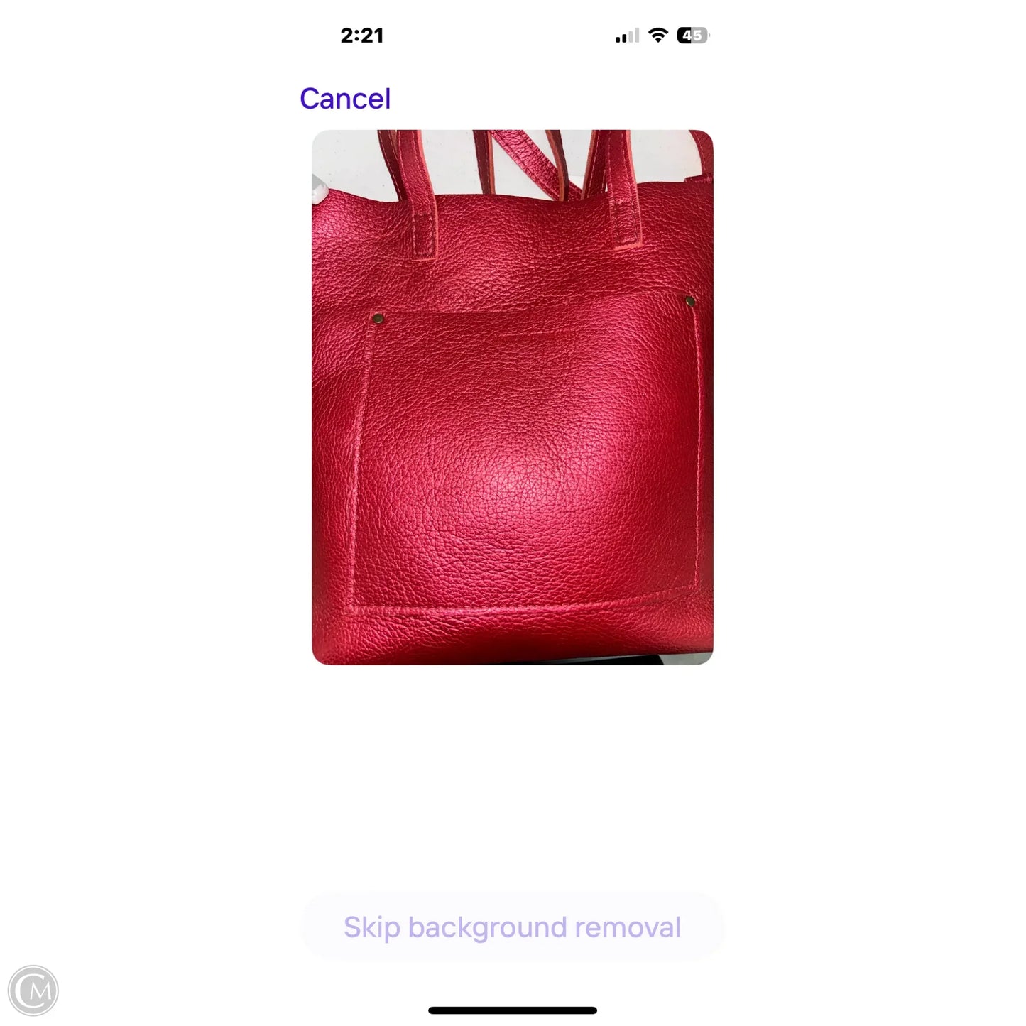 Handbag Leather By Portland Leather, Size: Large