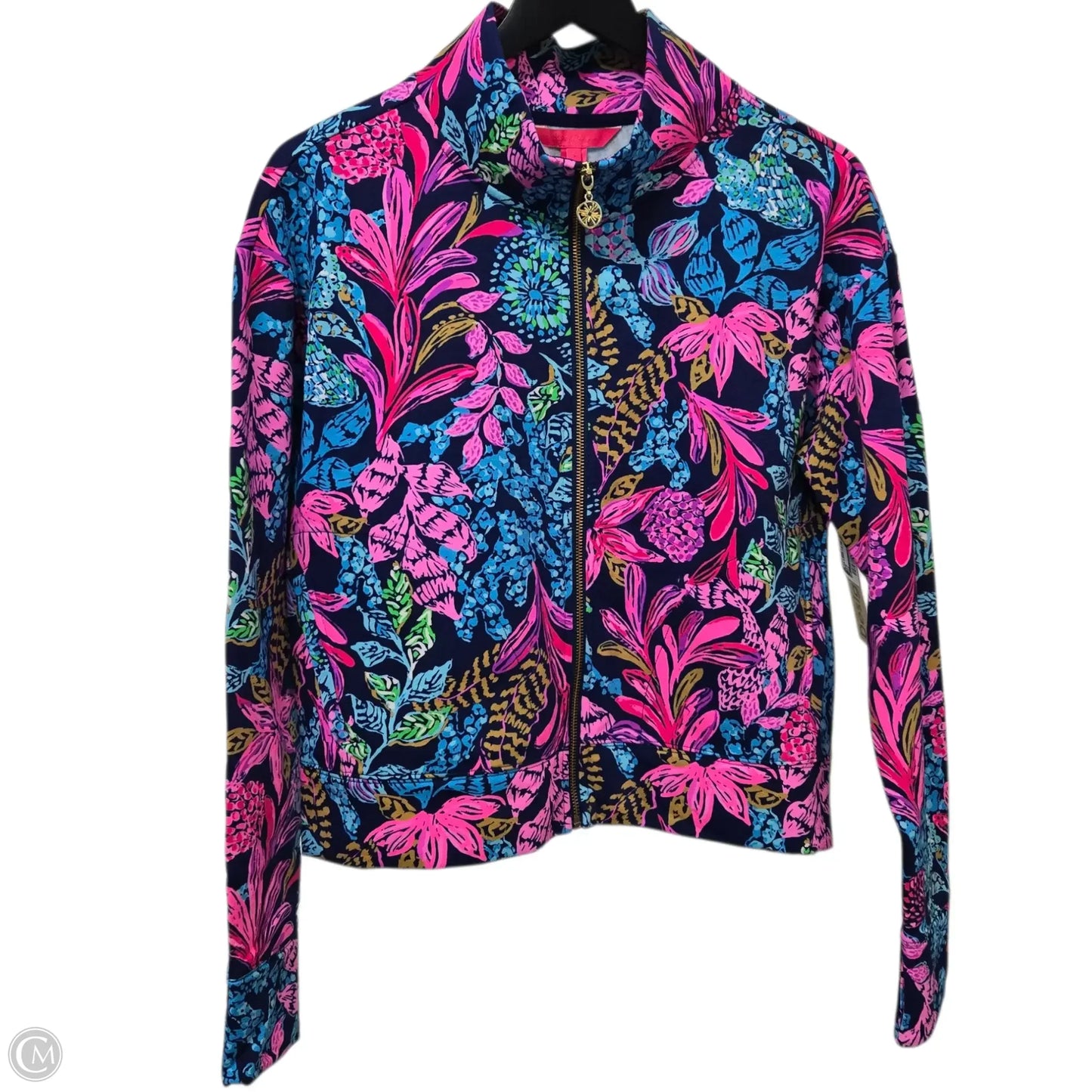 Jacket Designer By Lilly Pulitzer In Blue & Pink, Size: S