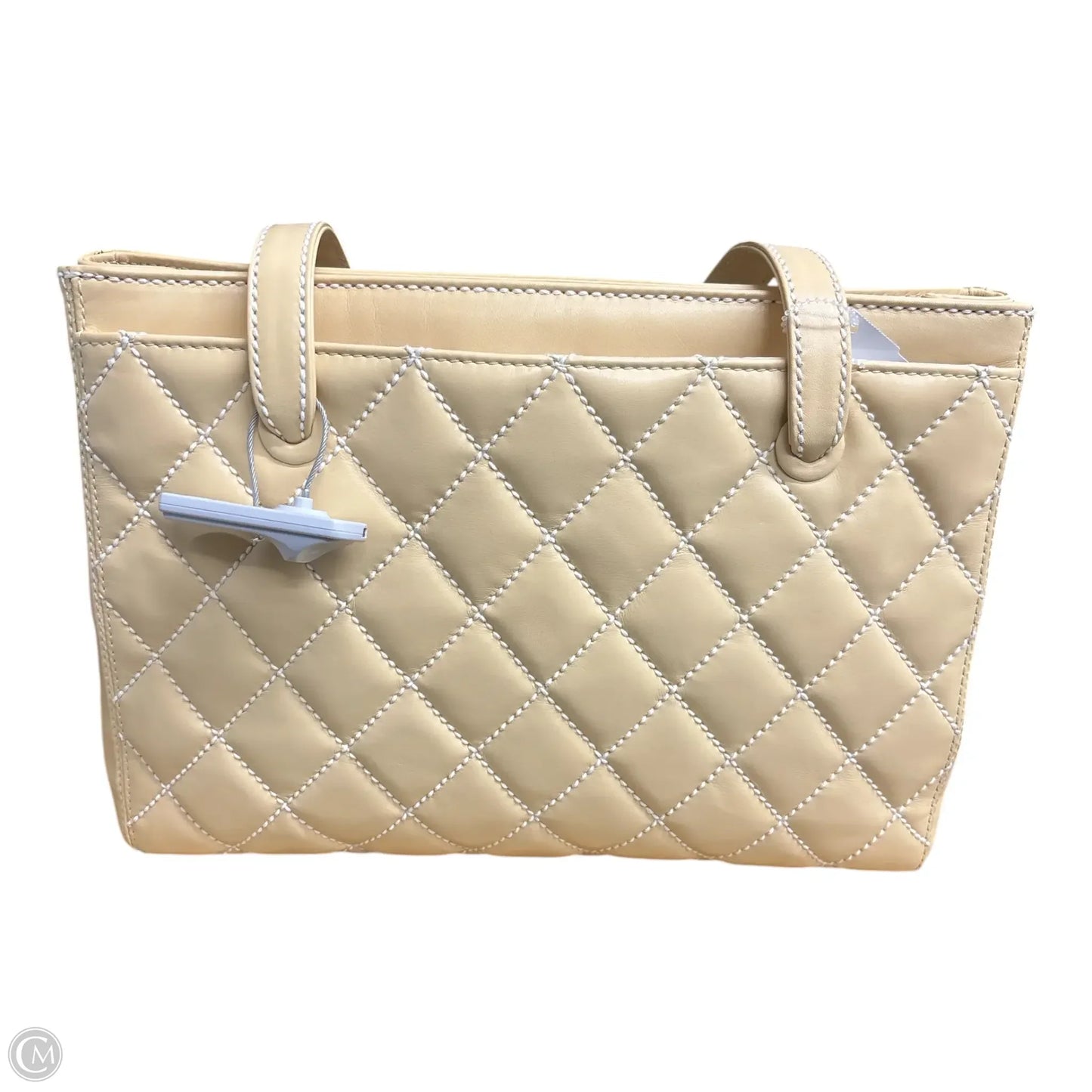 Handbag Luxury Designer By Chanel, Size: Medium: SURPIQUE WILD STITCH leather tote