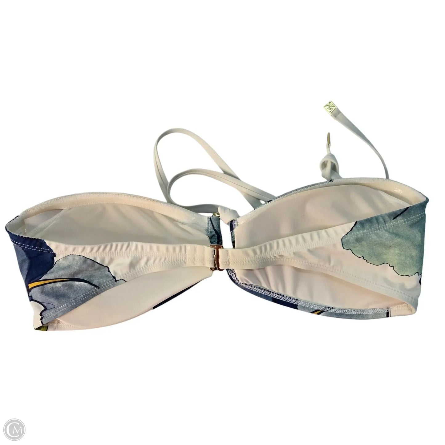 Swimsuit Designer By Tory Burch In Blue & Cream, Size: M