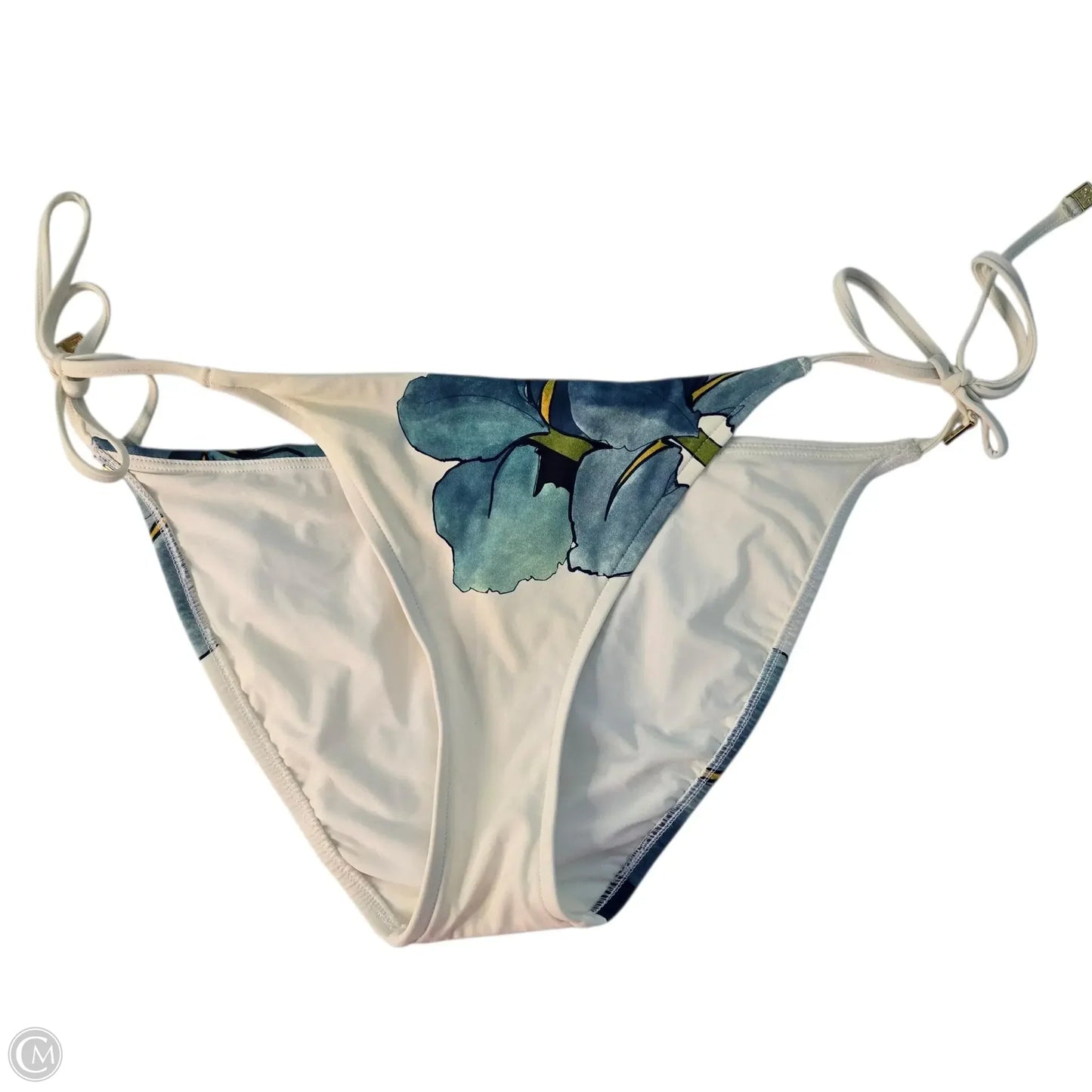 Swimsuit Designer By Tory Burch In Blue & Cream, Size: M