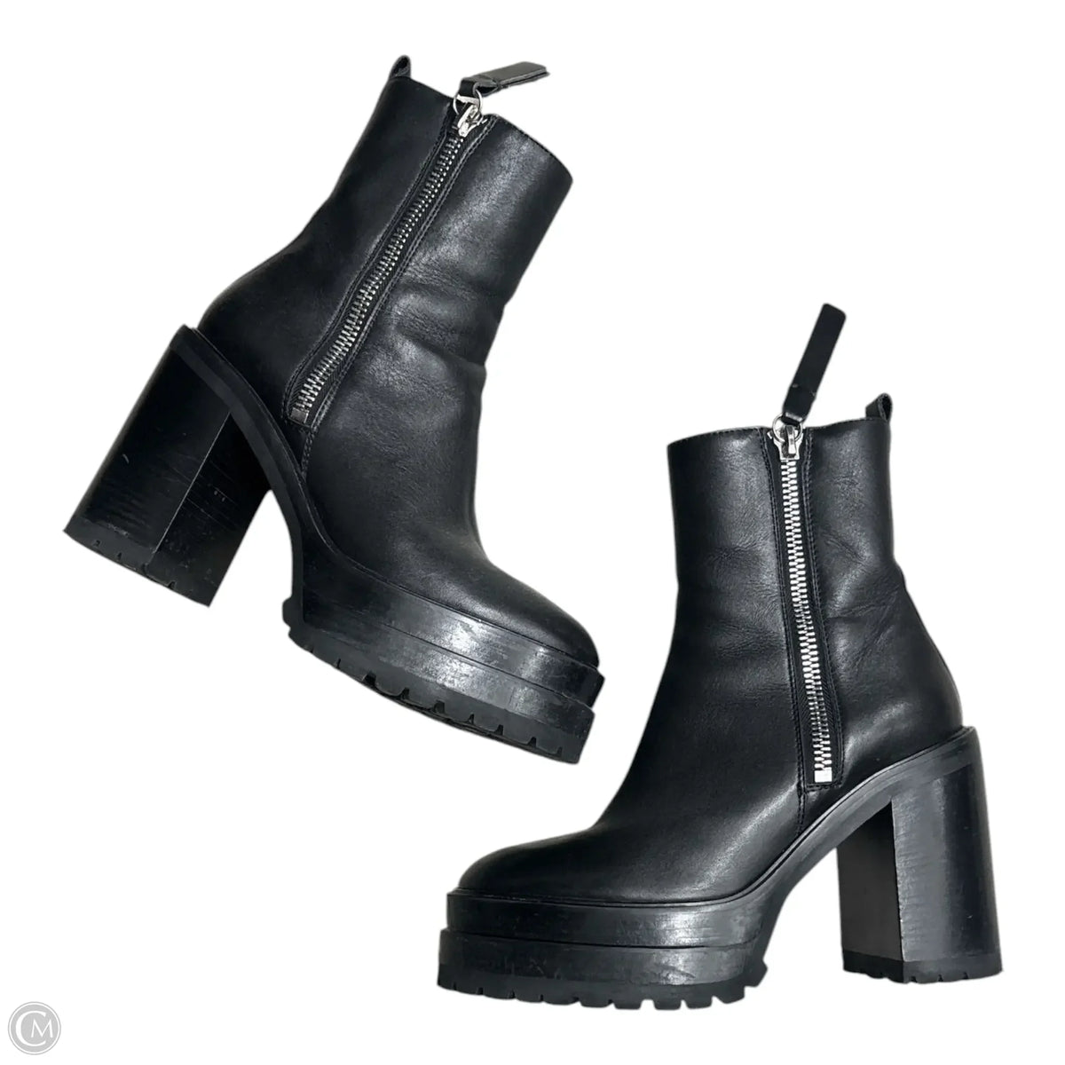 Boots Leather By Agl In Black, Size: 8
