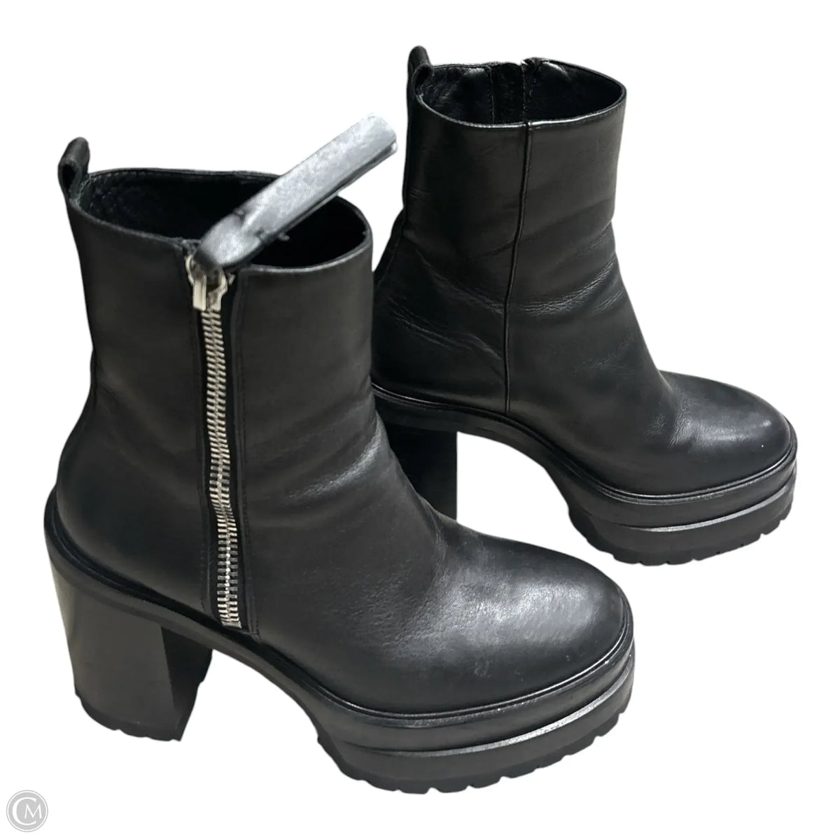 Boots Leather By Agl In Black, Size: 8