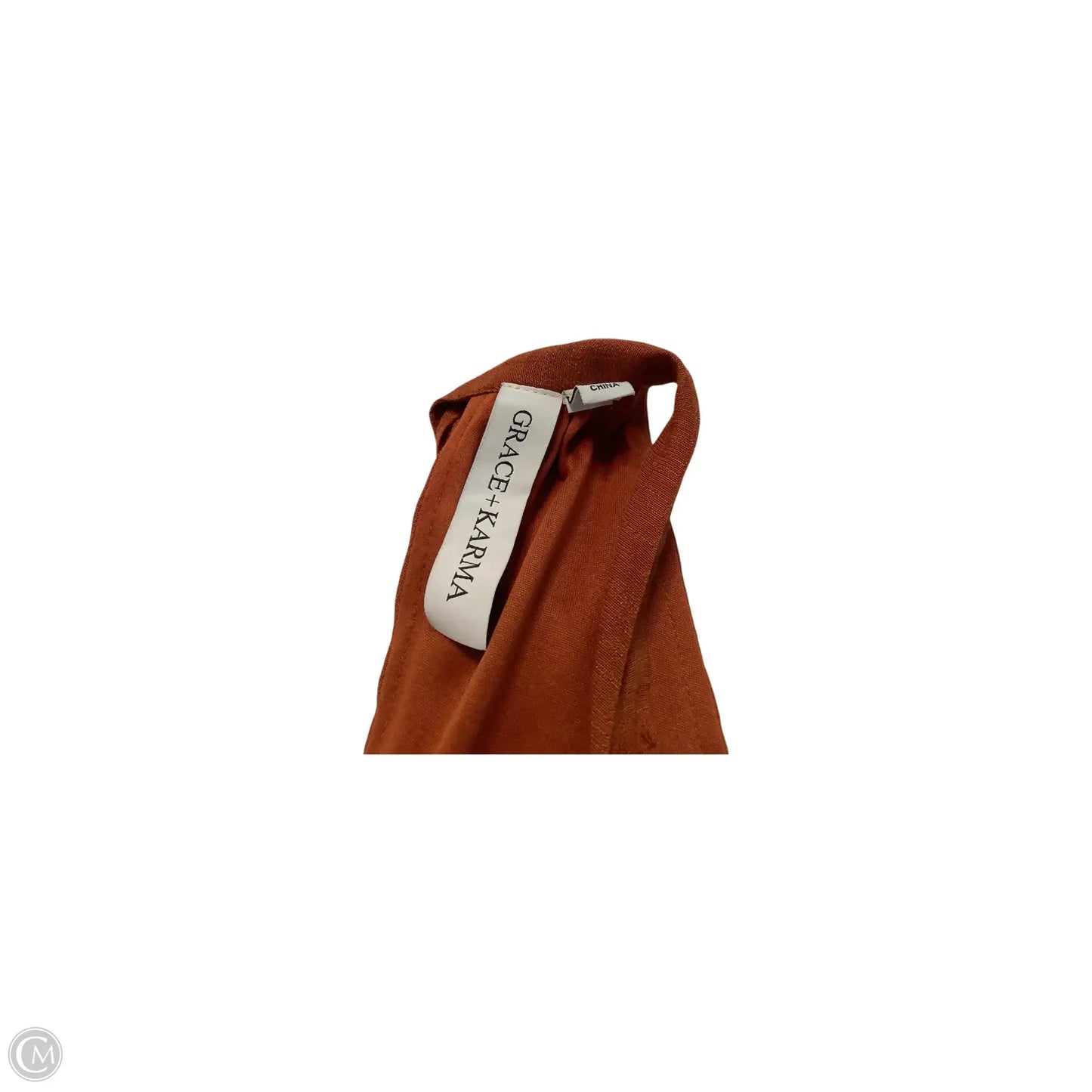 Dress Casual Midi By Grace + Karma In Orange, Size: L