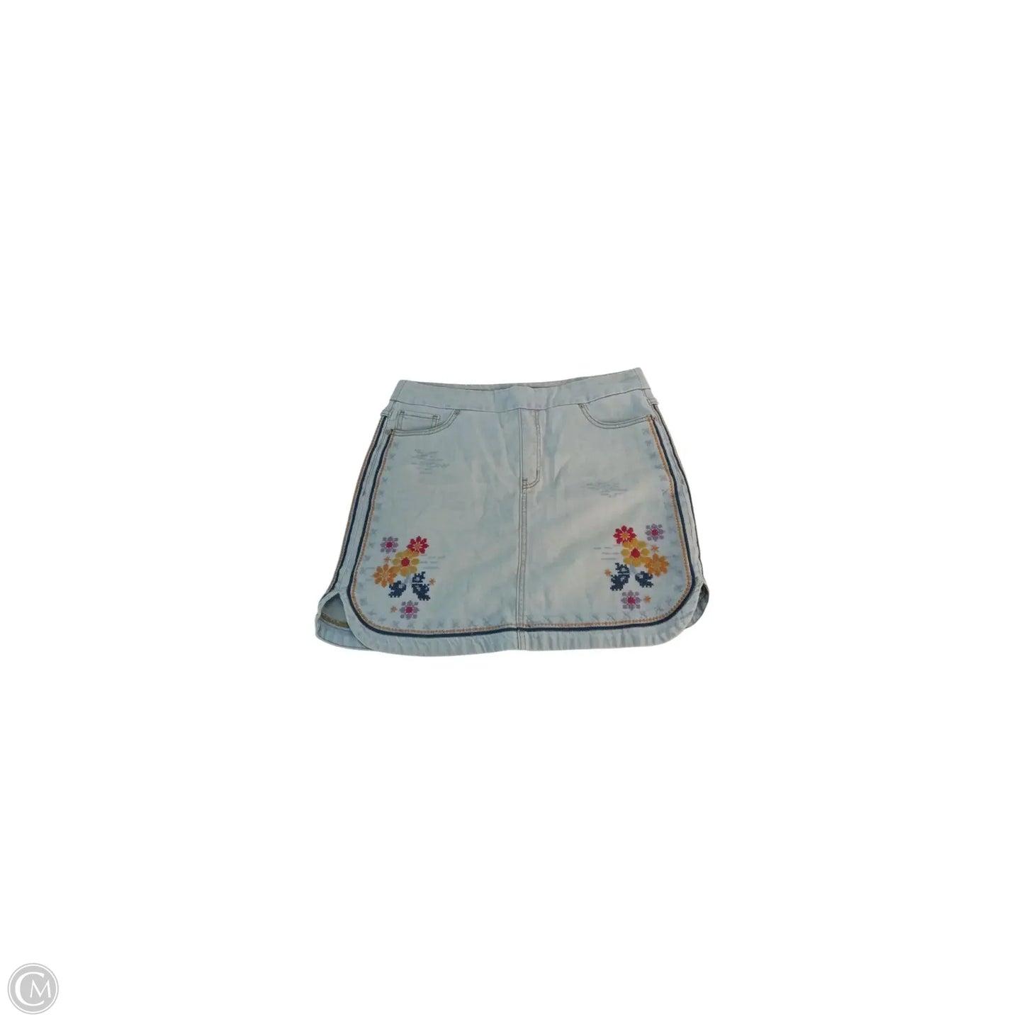 Skirt Mini & Short By Tribal In Blue, Size: 6