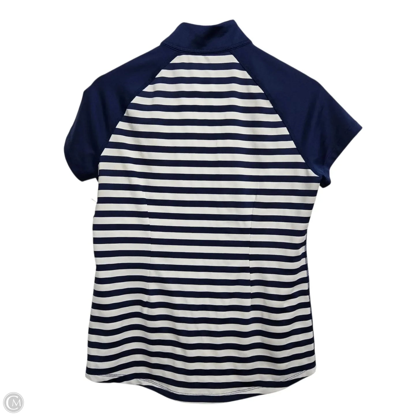 Athletic Top Short Sleeve By Jofit In Blue & White, Size: M