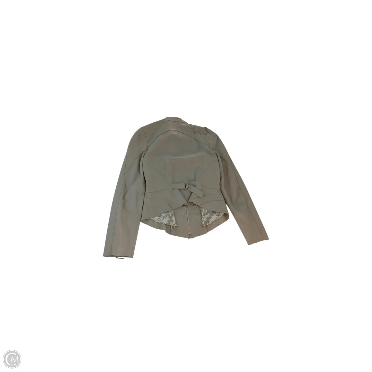 Jacket Leather By Tracy Reese In Taupe, Size: 8