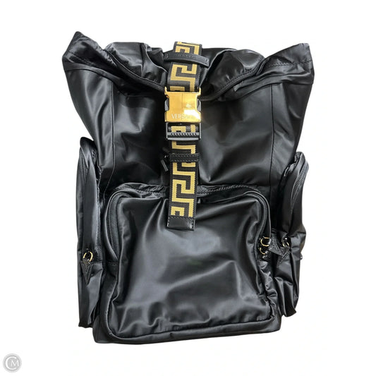 Backpack Luxury Designer By Versace, Size: Large