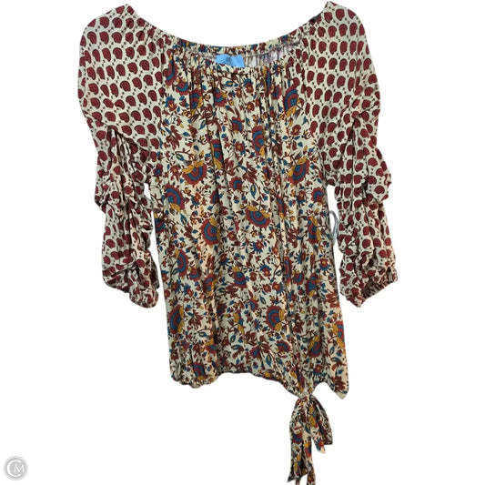 Top Short Sleeve Basic By Cece In Multi-colored, Size: S