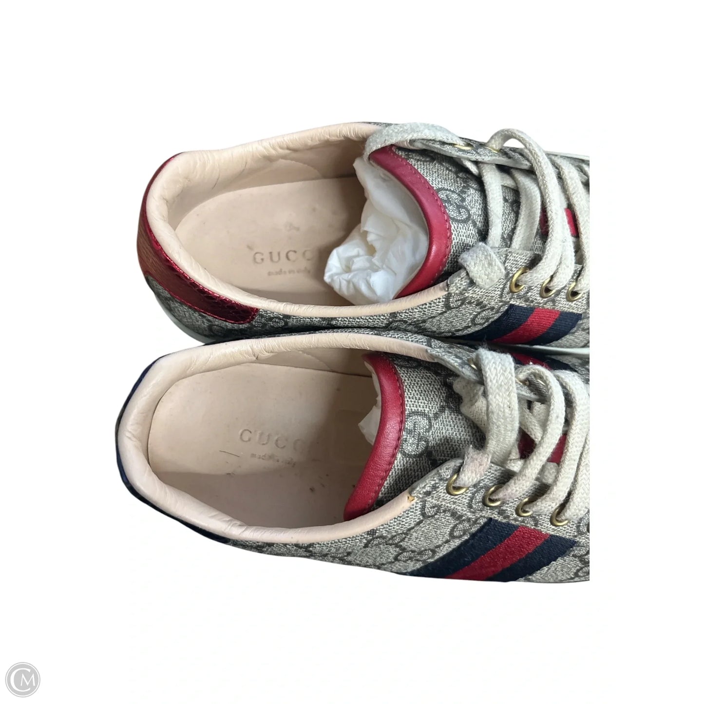 Shoes Luxury Designer By Gucci In Tan, Size:37
