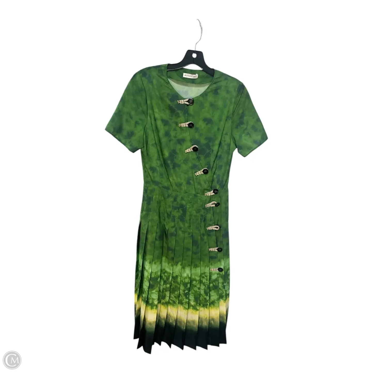 Dress Casual Midi By Cma In Green, Size: S