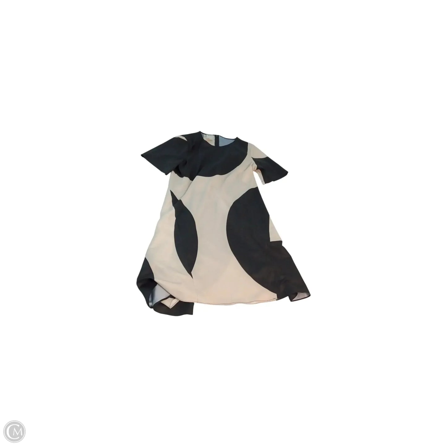 Dress Casual Midi By Clothes Mentor In Black & Cream, Size: 6