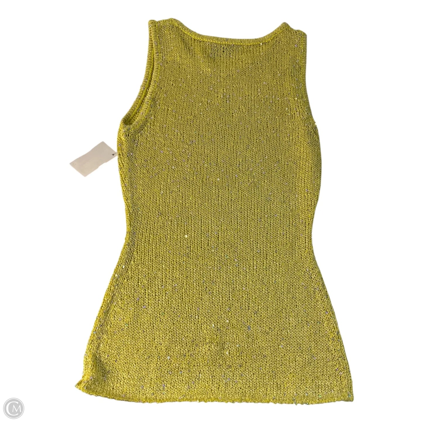 Top Sleeveless Basic By Clothes Mentor In Yellow, Size: Xs