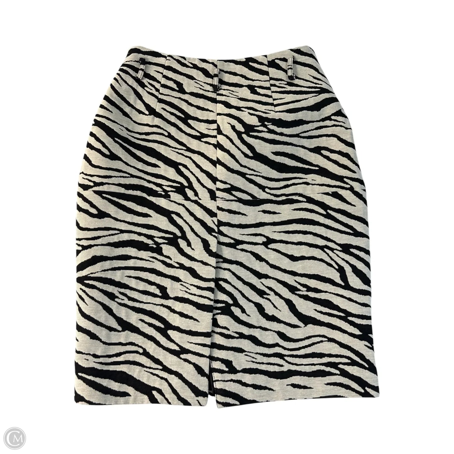 Skirt Midi By Clothes Mentor In Zebra Print, Size: 0