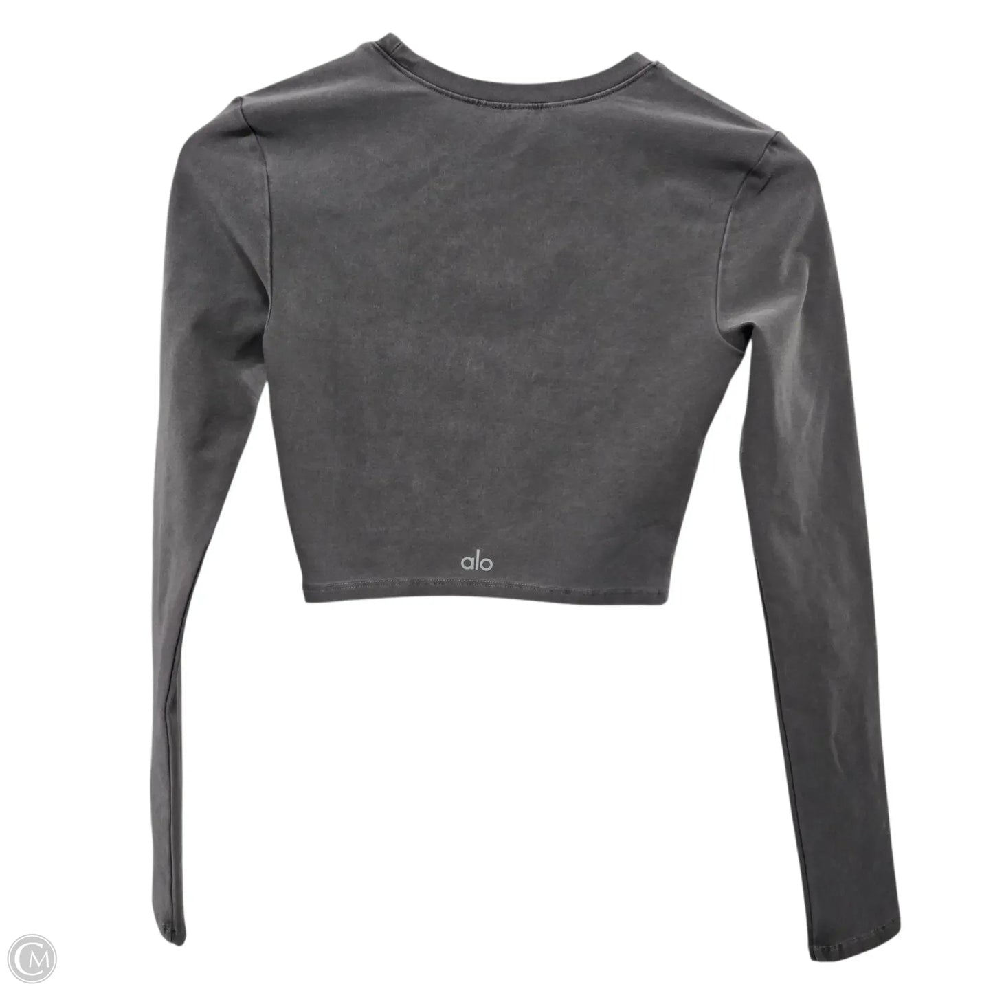 Athletic Top Long Sleeve Crewneck By Alo In Grey, Size: Xs