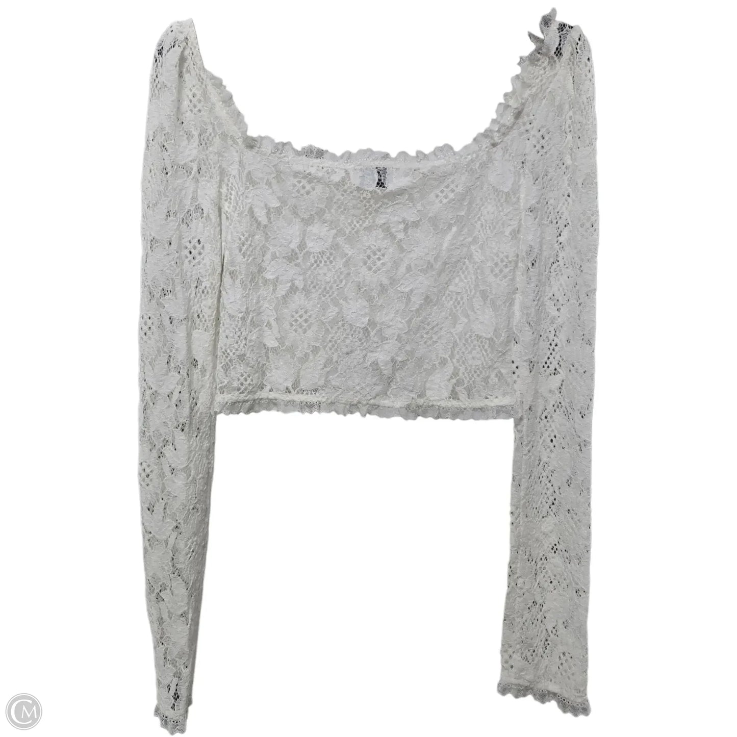 Top Long Sleeve Basic By Clothes Mentor In White, Size: Xs