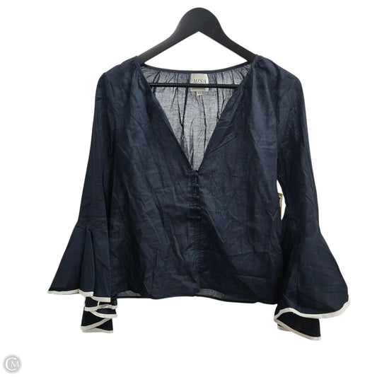 Top Long Sleeve Designer By Misa In Blue, Size: Xs