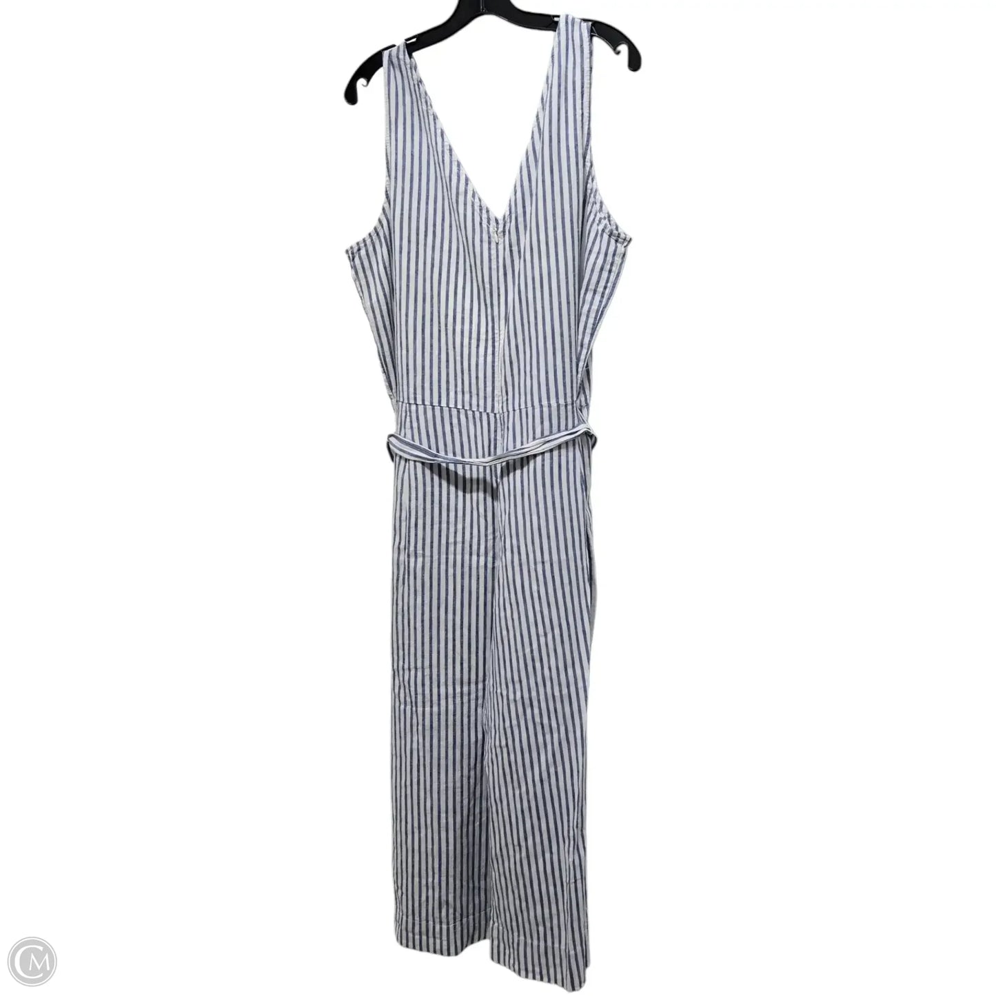 Jumpsuit By Beachlunchlounge In Blue & White, Size: Xl