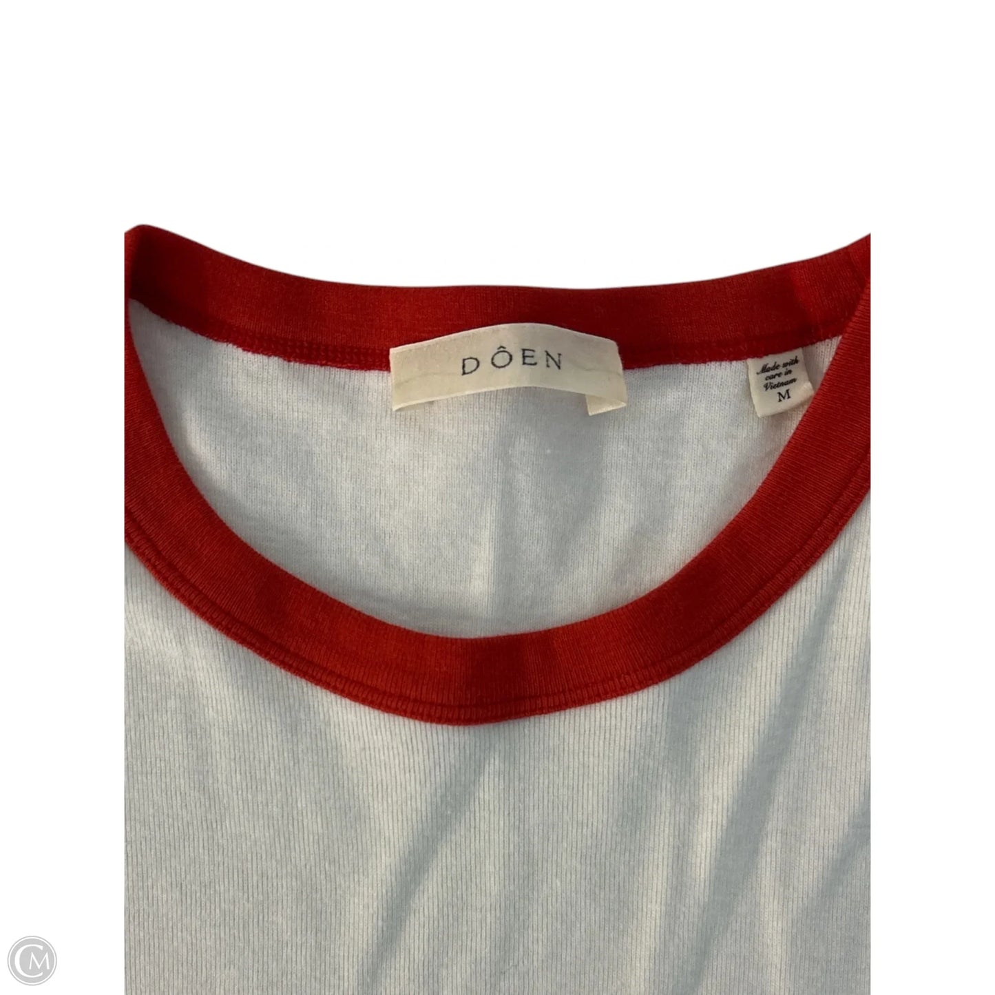 Top Short Sleeve Basic By Clothes Mentor In White, Size: M