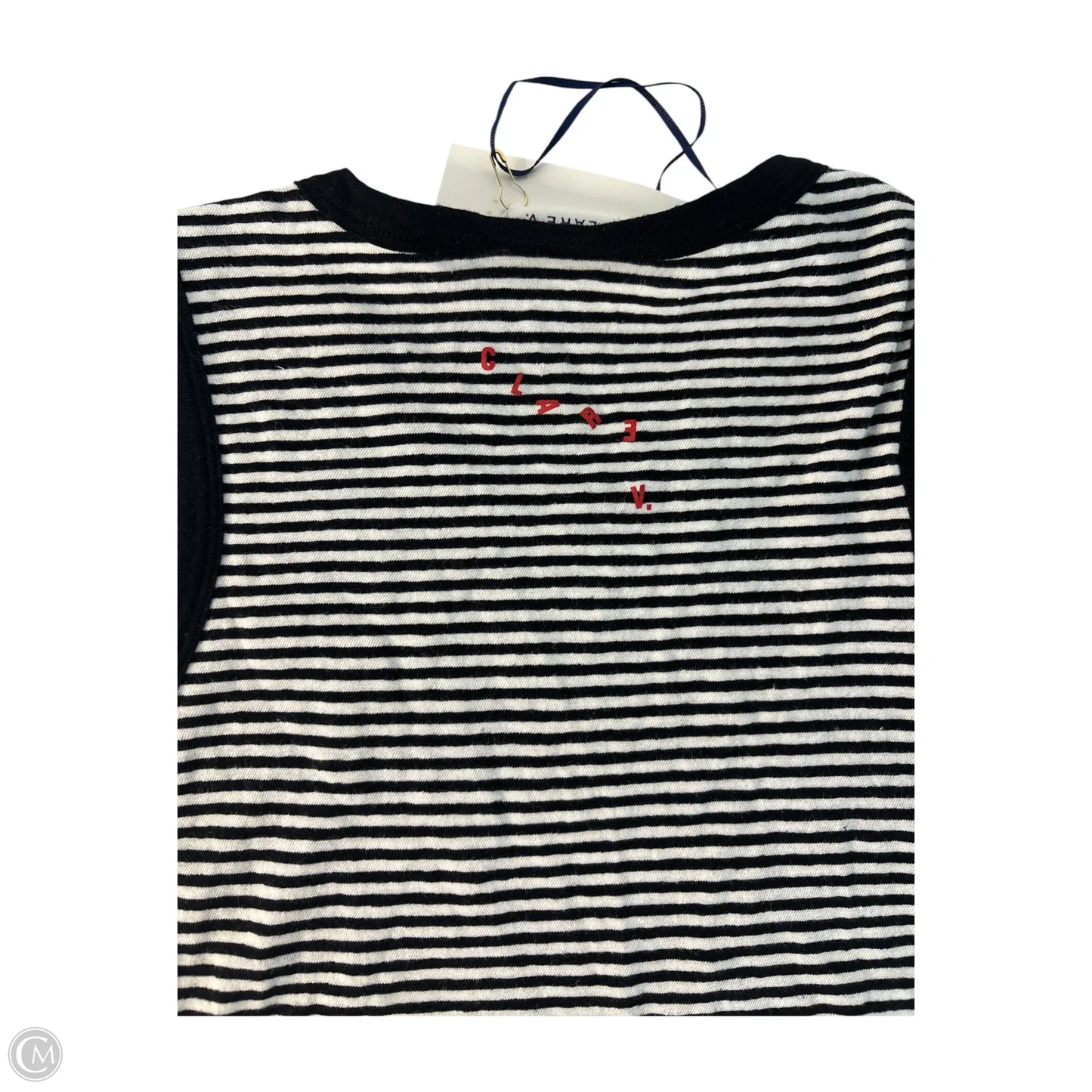 Top Sleeveless By Clare V. In Striped Pattern, Size: S
