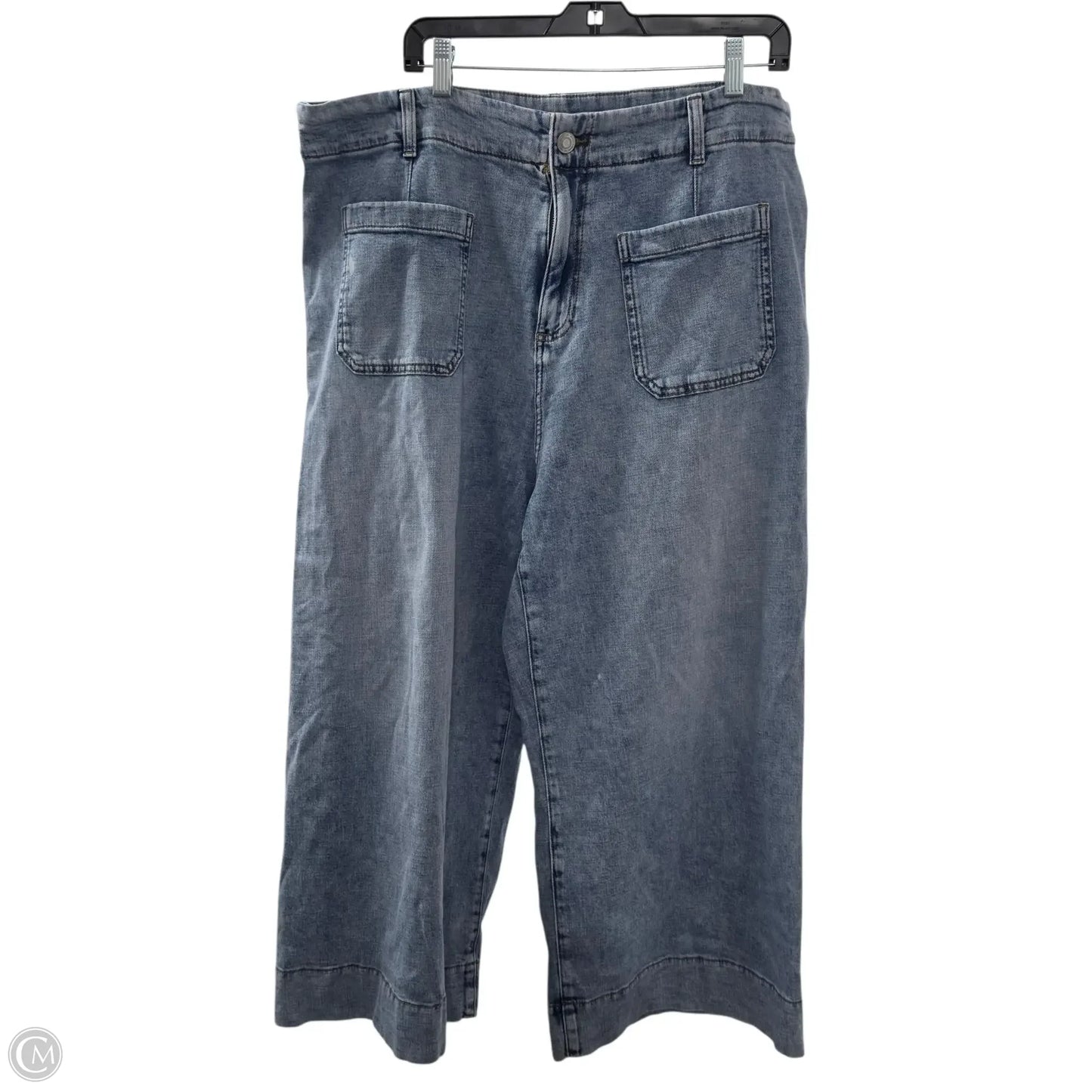 Jeans Wide Leg By Lc Lauren Conrad In Blue, Size: 18