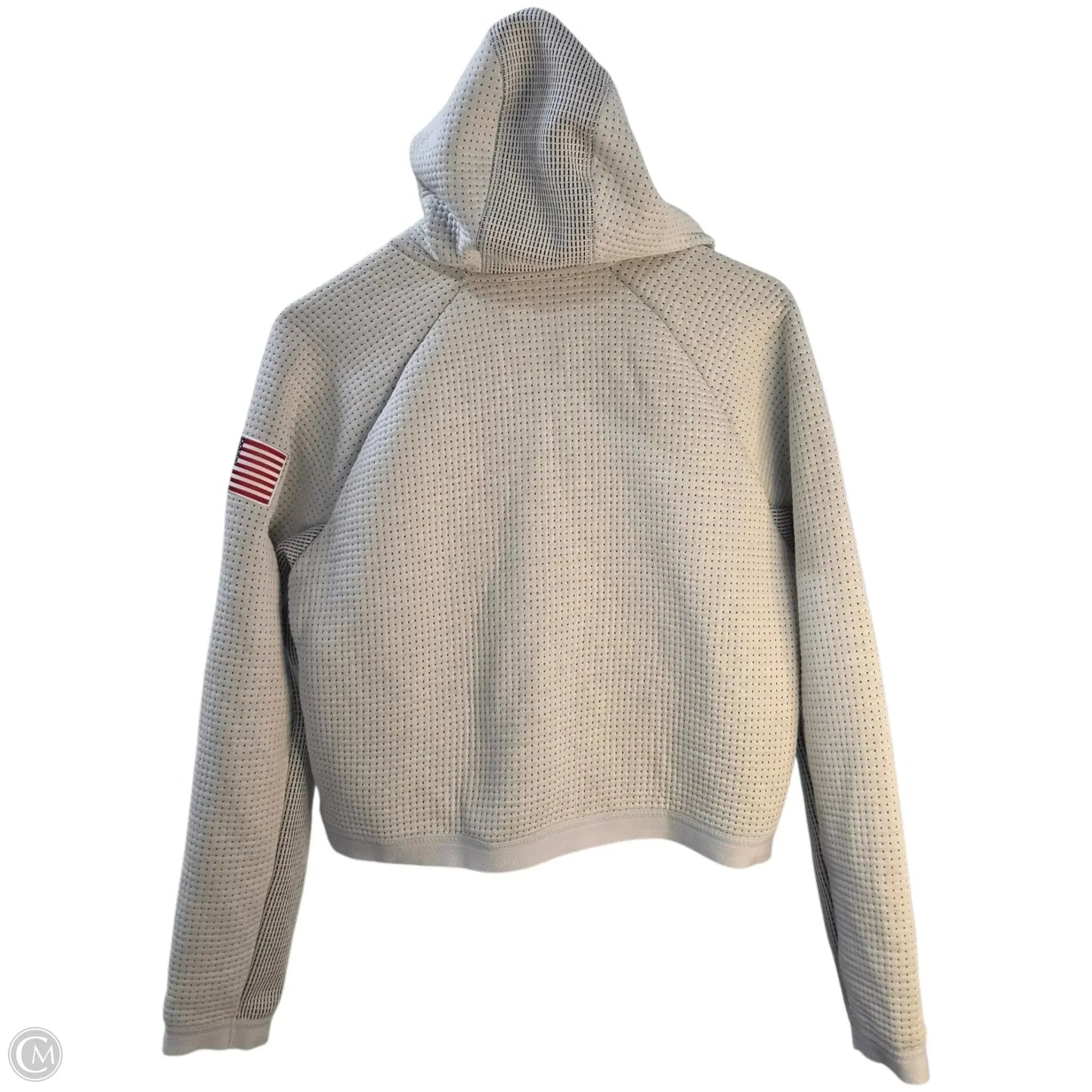 Athletic Jacket By Nike Apparel In Grey, Size: S