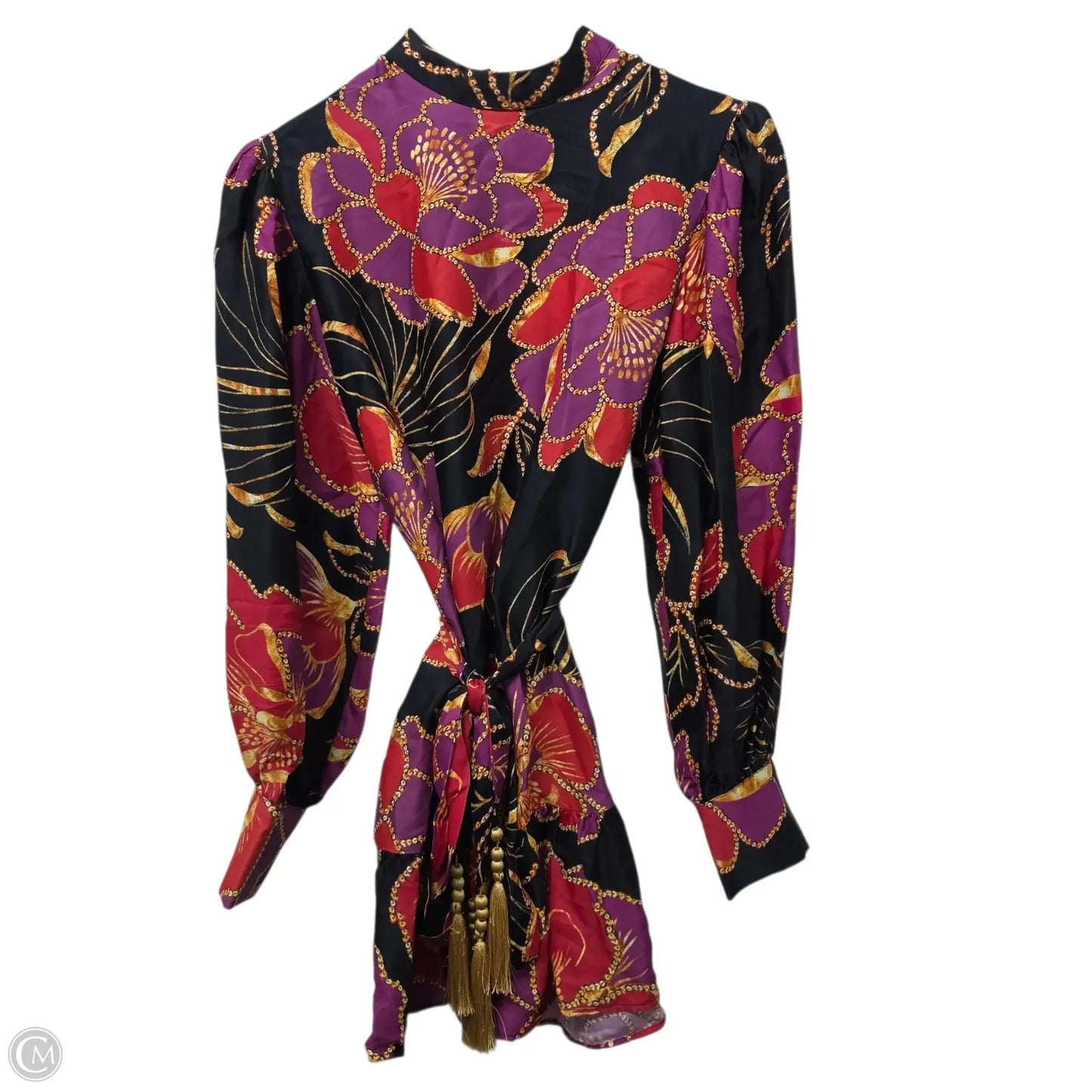 Dress Casual Midi By Farm Rio In Black & Red, Size: S