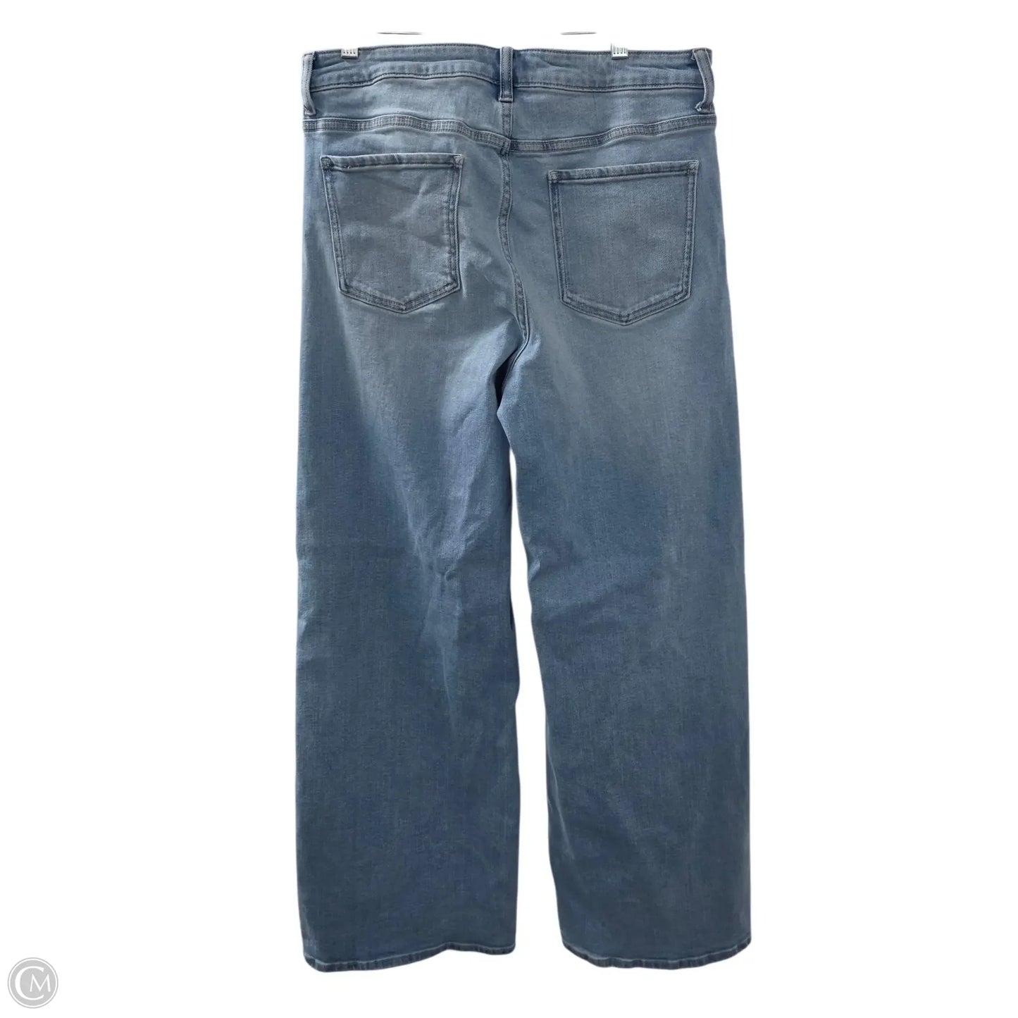 Jeans Wide Leg By Quince In Blue, Size: 14