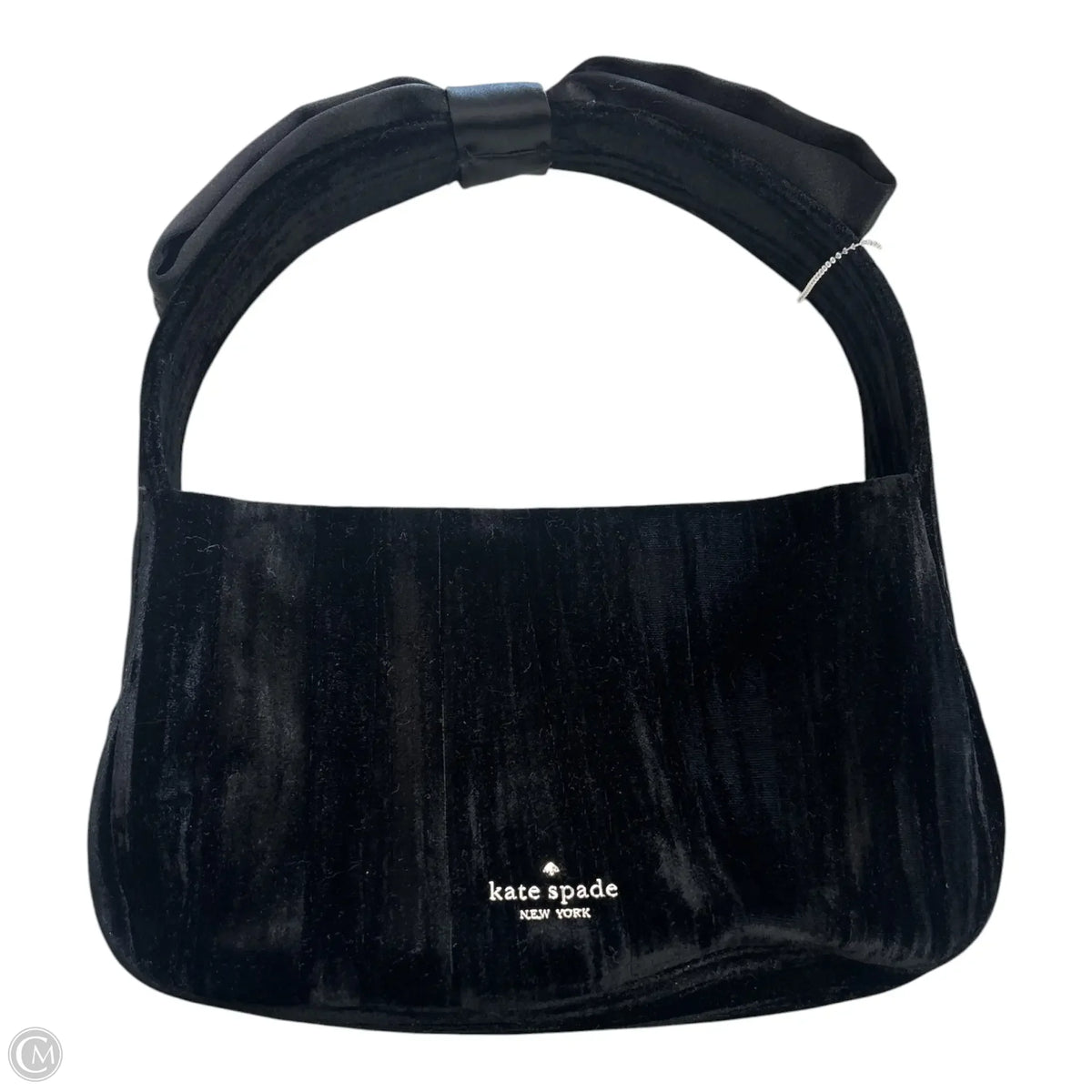 Kate Spade Velvet Handbag with Bow, Size: Small