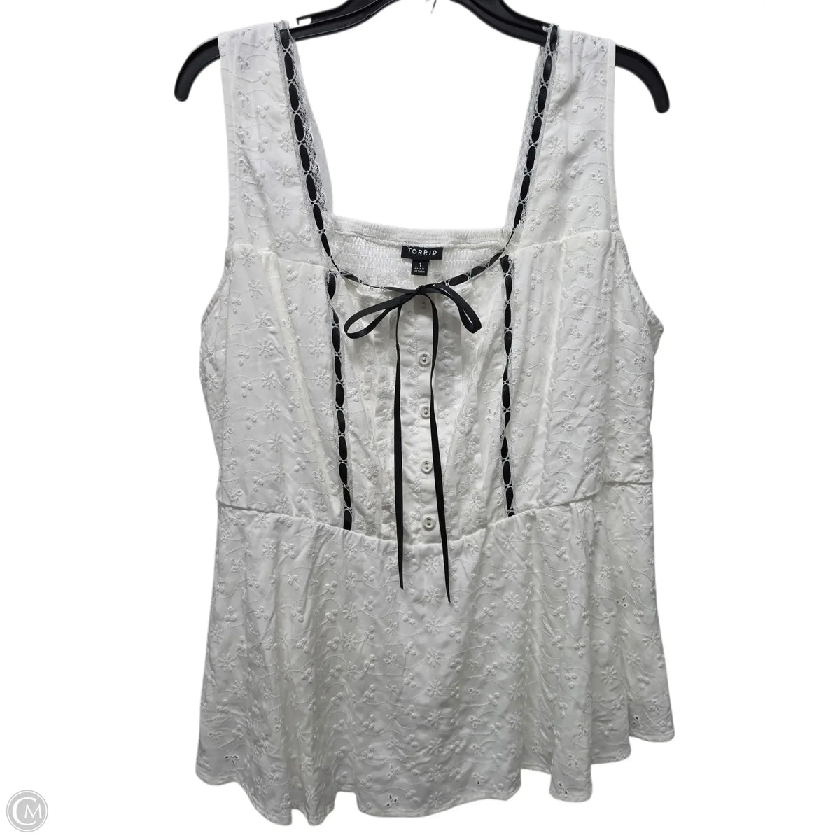 Top Sleeveless Basic By Torrid In White, Size: 1x