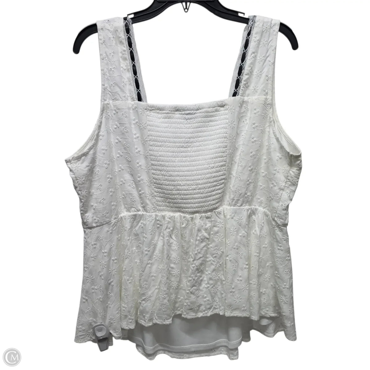 Top Sleeveless Basic By Torrid In White, Size: 1x