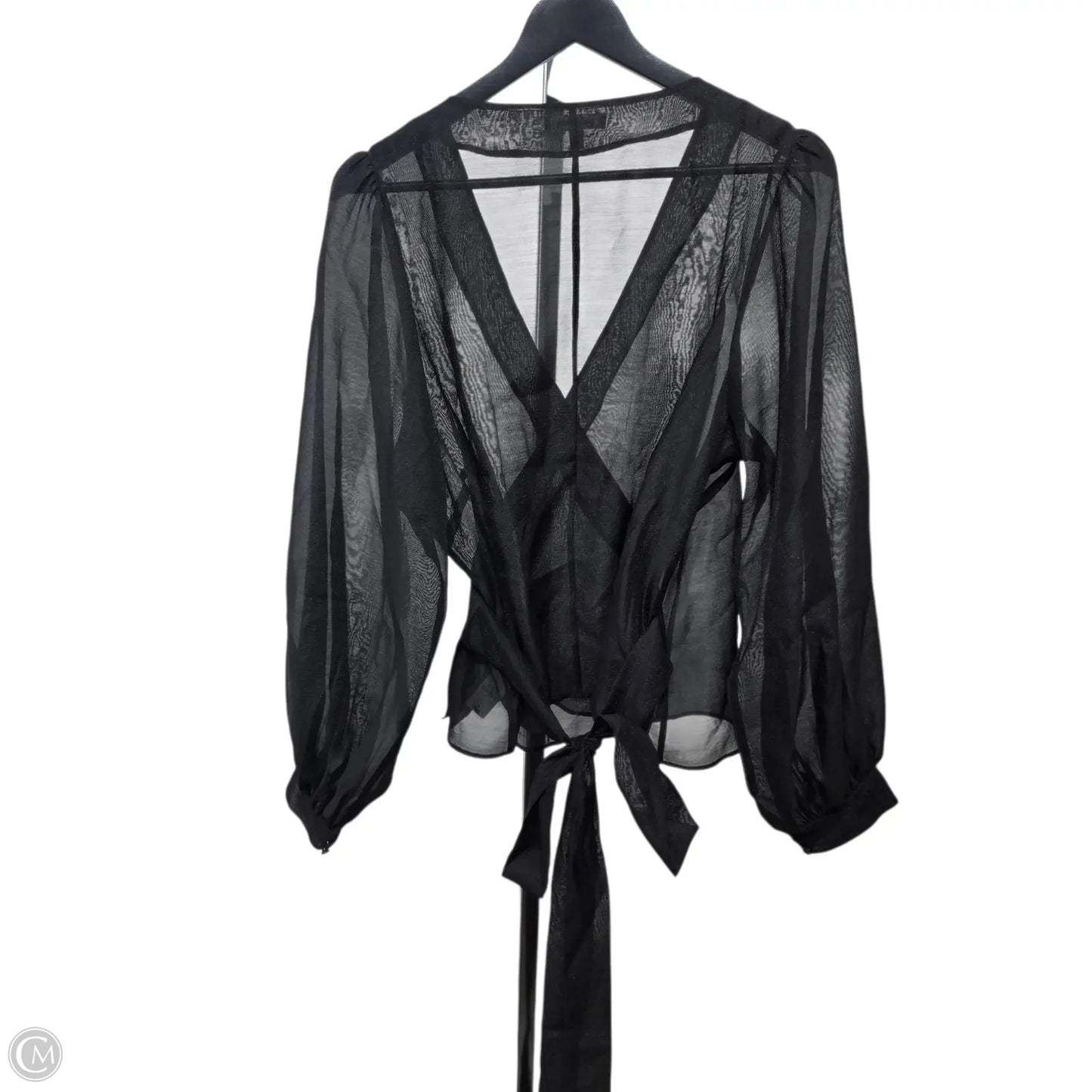 Top Long Sleeve Basic By Good American In Black, Size: Xxl